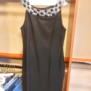 Black Dress with Bling Neckline